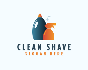 Cleaning Sprayer Sanitation logo design