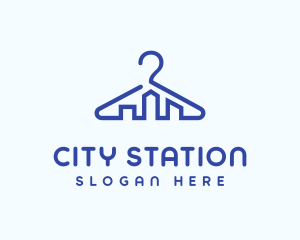 City Laundry Hanger logo design