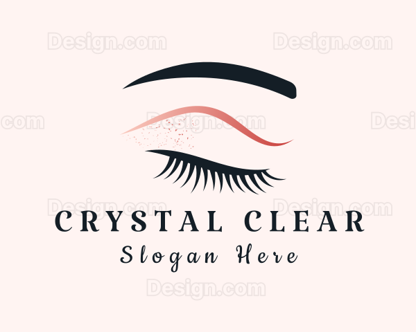 Female Eyelash Makeup Logo