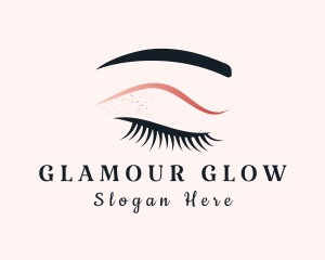 Female Eyelash Makeup logo