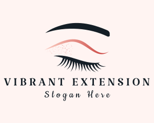 Female Eyelash Makeup logo design