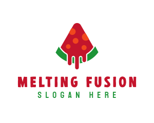 Watermelon Pizza Slice logo