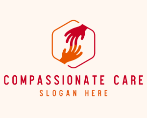 Hand Community Charity logo design