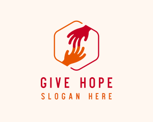 Hand Community Charity logo design