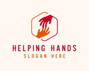 Hand Community Charity logo design