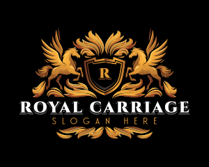 Royal Horse Crest logo design