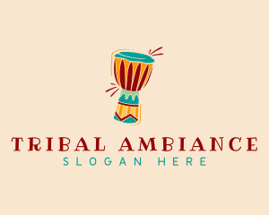 Djembe Drum Africa logo design