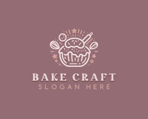 Patisserie Baker Cupcake logo design