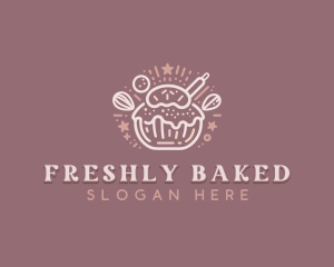 Patisserie Baker Cupcake logo design