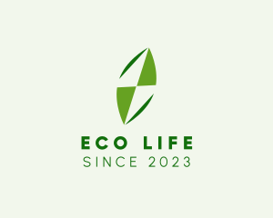 Leaf Kite Eco Business logo design