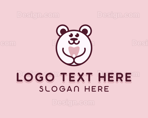 Dental Bear Tooth Logo