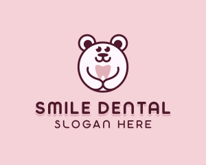 Dental Bear Tooth logo design