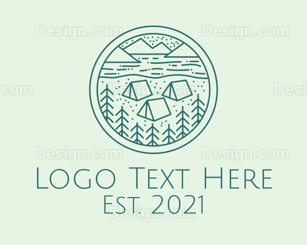 Mountain Forest Campsite Logo