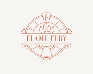 Flame Sausage Restaurant logo design