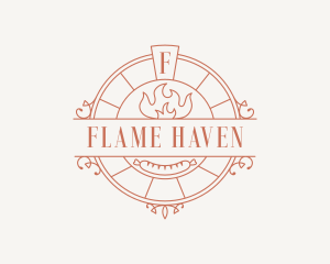 Flame Sausage Restaurant logo design