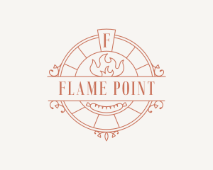 Flame Sausage Restaurant logo design