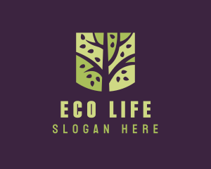 Eco Garden Tree logo design