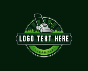 Lawn Gardening Mower Logo