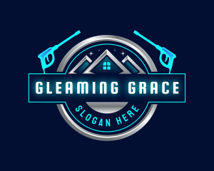 Sparkling Pressure Washing logo design