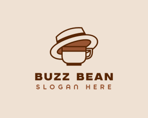 Coffee Cup Fedora  logo design