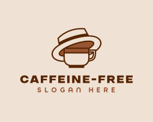 Coffee Cup Fedora  logo design