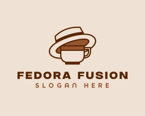 Coffee Cup Fedora  logo design