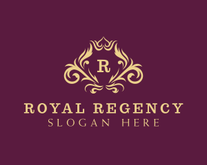 Royal Crown Wreath logo design