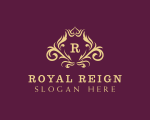 Royal Crown Wreath logo design