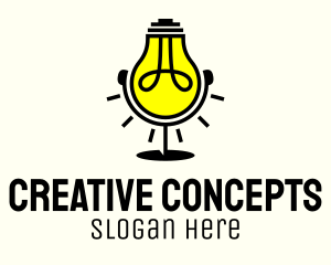 Lightbulb Creative Podcast logo design