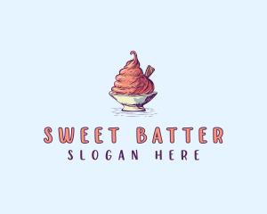 Sweet Ice Cream logo design