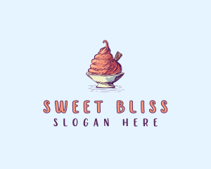 Sweet Ice Cream logo design