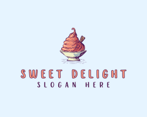 Sweet Ice Cream logo design