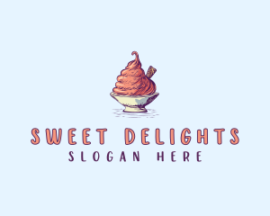 Sweet Ice Cream logo design