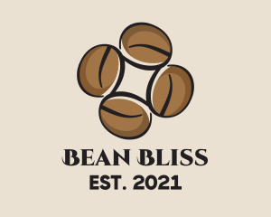 Brown Coffee Beans logo