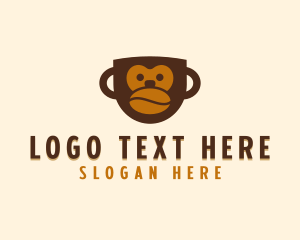 Coffee Bean Mug Monkey logo