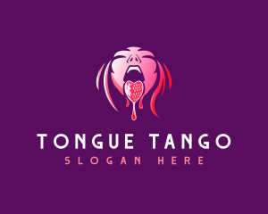 Strawberry Lick Tongue logo