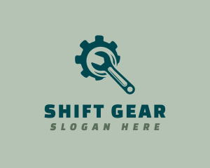 Mechanic Wrench Gear logo design