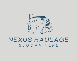 Blue Express Truck logo design