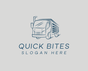 Blue Express Truck logo design