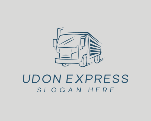 Blue Express Truck logo design