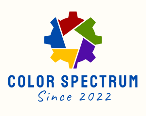 Colorful Industrial Cogwheel  logo design