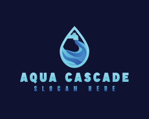 Faucet Aqua Water logo design