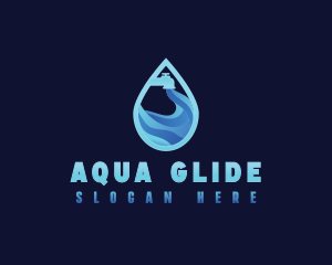 Faucet Aqua Water logo design