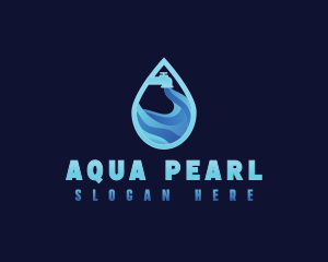 Faucet Aqua Water logo design