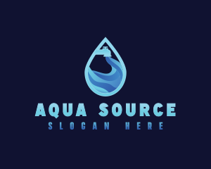 Faucet Aqua Water logo design