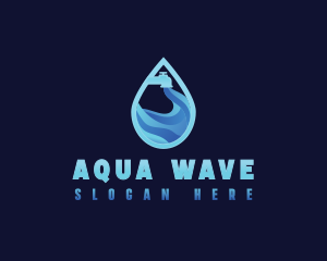 Faucet Aqua Water logo design