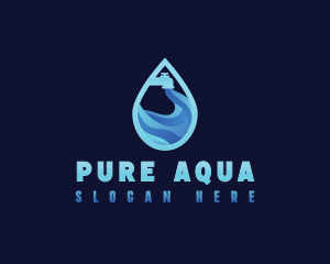 Faucet Aqua Water logo design