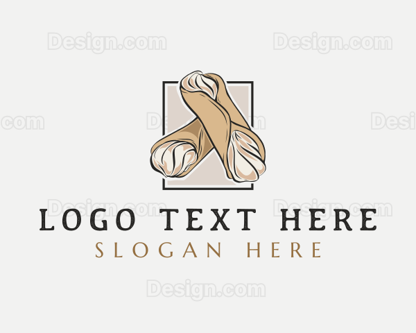 Italian Cannoli Dessert Logo