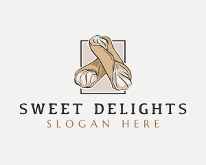 Sweet Cannoli Dessert logo design
