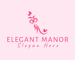 Elegant Flower Decor logo design